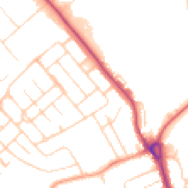 Daytime road noise heatmap for IP32 6HT