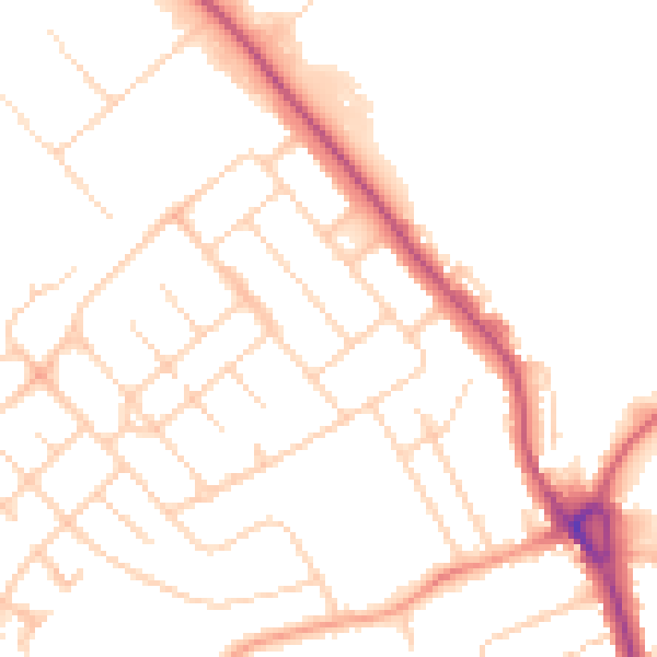 Daytime road noise heatmap for IP32 6LA