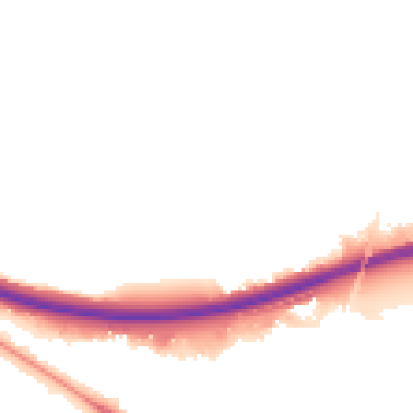 Night-time road noise heatmap for IP32 6QQ