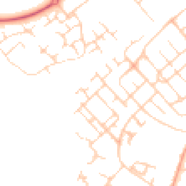 Daytime road noise heatmap for IP32 6SA