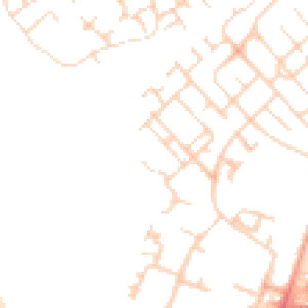 Daytime road noise heatmap for IP32 6SJ
