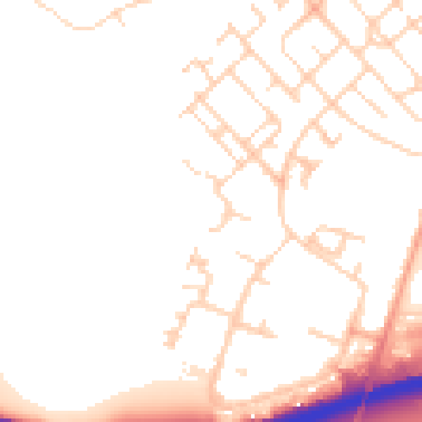 Daytime road noise heatmap for IP32 6TA