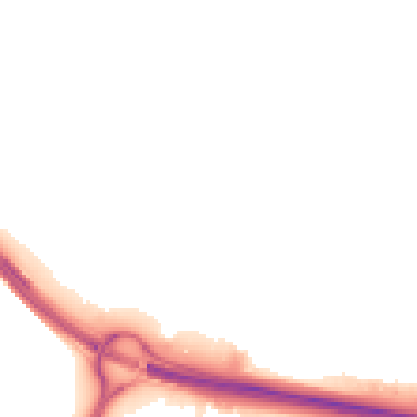Night-time road noise heatmap for IP32 7DL