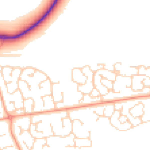 Daytime road noise heatmap for IP32 7GD