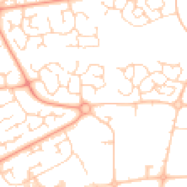 Daytime road noise heatmap for IP32 7GJ
