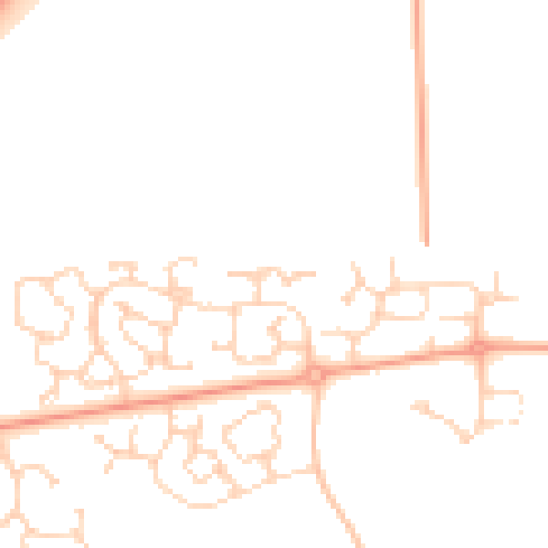 Daytime road noise heatmap for IP32 7GQ