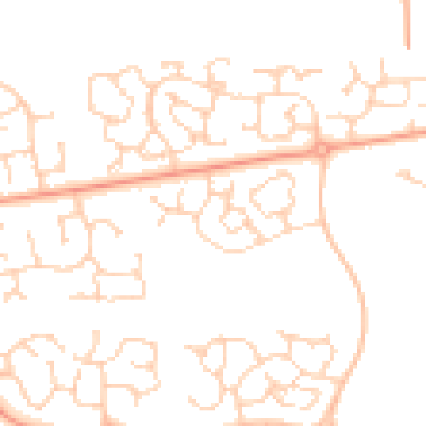 Daytime road noise heatmap for IP32 7PJ