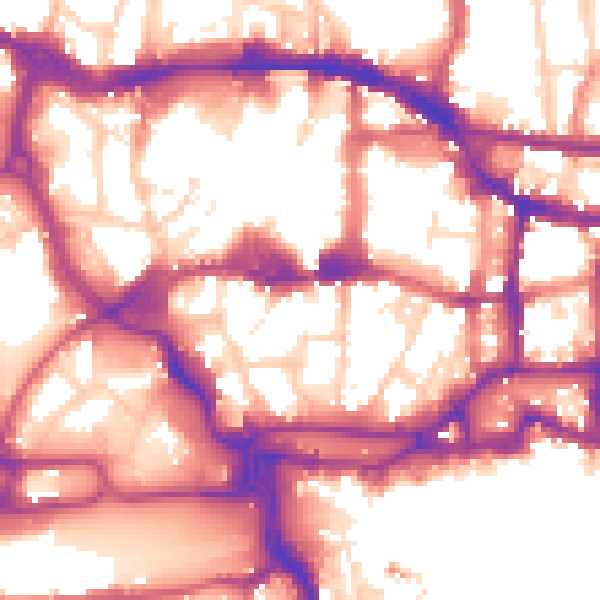 Daytime road noise heatmap for IP4 1DX