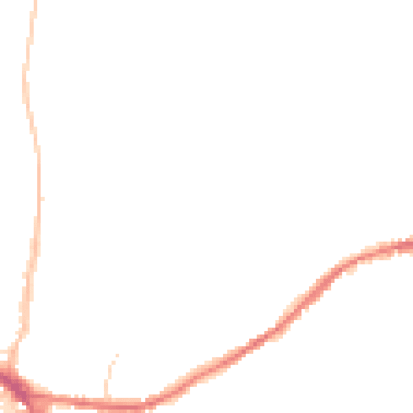 Night-time road noise heatmap for IP4 2HQ
