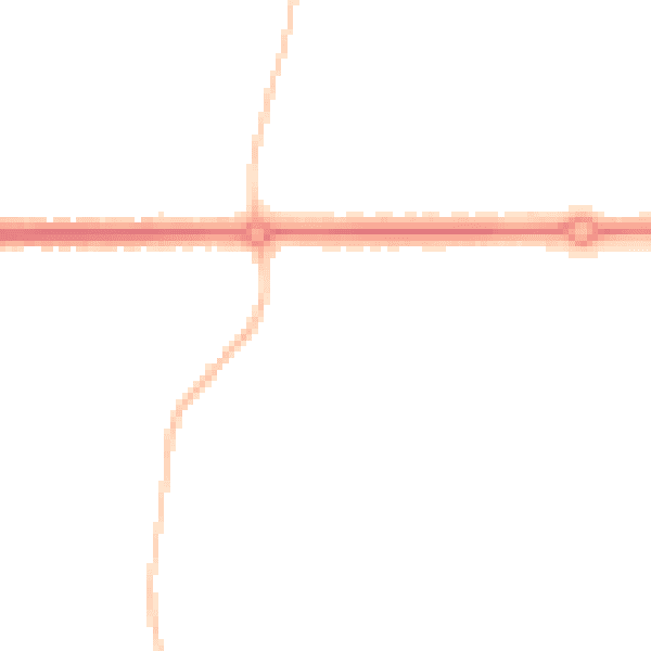 Night-time road noise heatmap for IP4 2TN