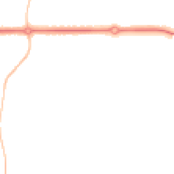 Night-time road noise heatmap for IP4 2TU