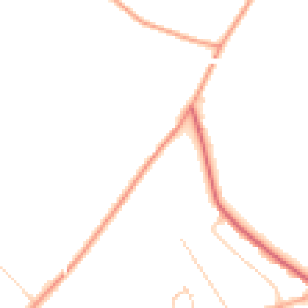 Daytime road noise heatmap for IP4 3QH