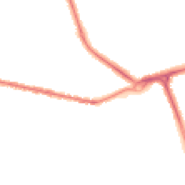 Night-time road noise heatmap for IP4 4QR