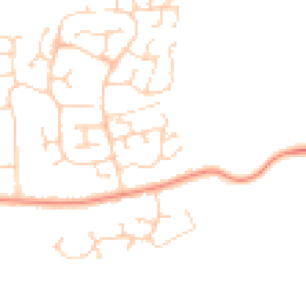 Daytime road noise heatmap for IP4 5BH