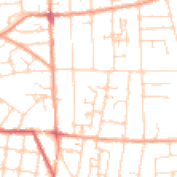 Daytime road noise heatmap for IP4 5GA