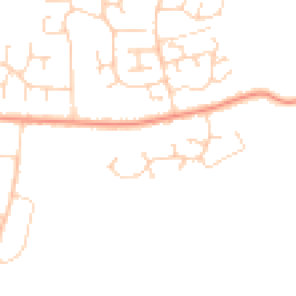 Daytime road noise heatmap for IP4 5HU
