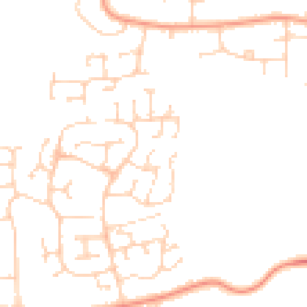 Daytime road noise heatmap for IP4 5PW
