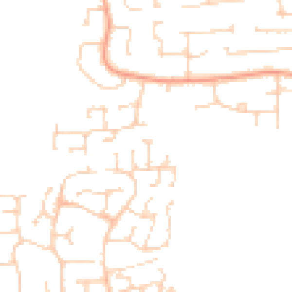Daytime road noise heatmap for IP4 5QU