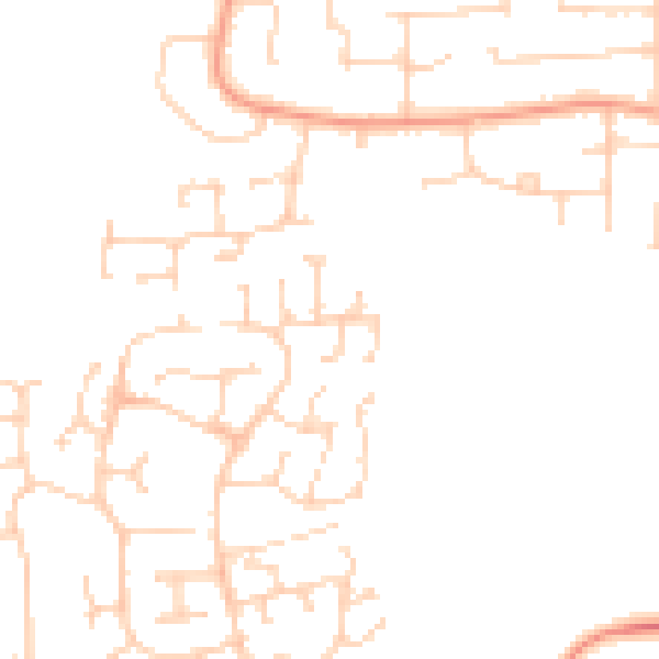Daytime road noise heatmap for IP4 5QY