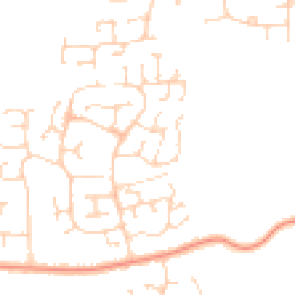 Daytime road noise heatmap for IP4 5RP