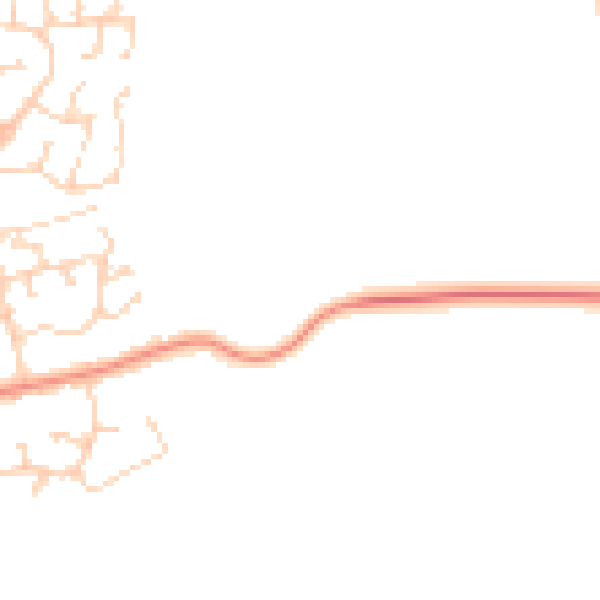 Daytime road noise heatmap for IP4 5TL