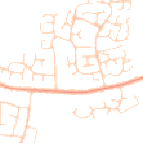 Daytime road noise heatmap for IP4 5TT