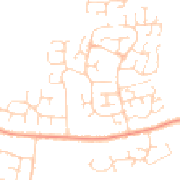 Daytime road noise heatmap for IP4 5UE
