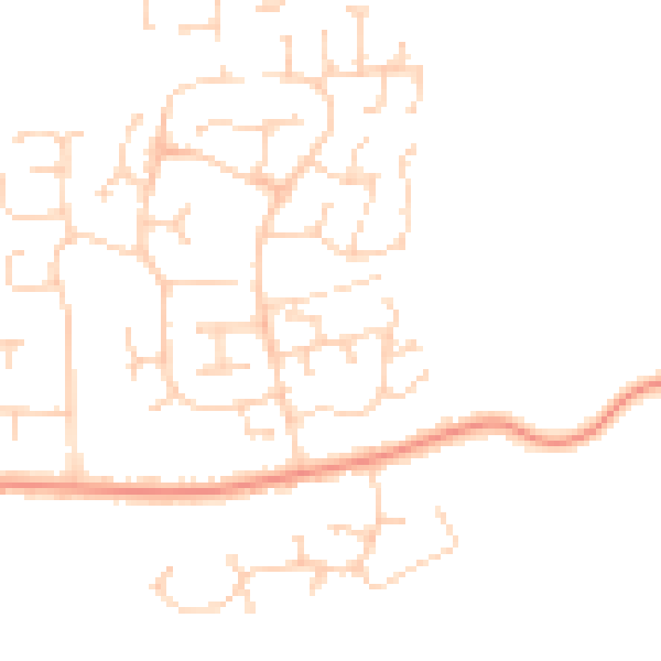 Daytime road noise heatmap for IP4 5UY