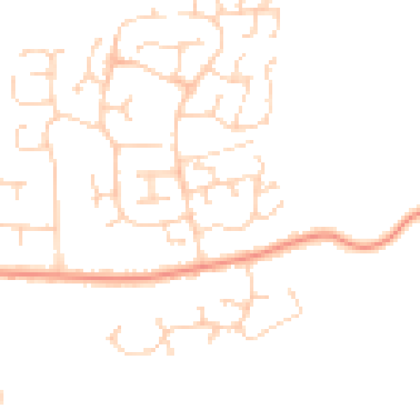 Daytime road noise heatmap for IP4 5YD