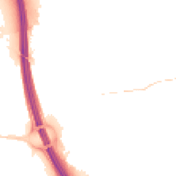 Night-time road noise heatmap for IP6 0AA