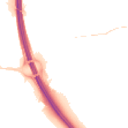 Night-time road noise heatmap for IP6 0AB