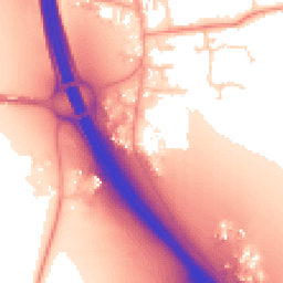 Daytime road noise heatmap for IP6 0AD