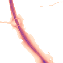 Night-time road noise heatmap for IP6 0AD