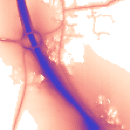 Daytime road noise heatmap for IP6 0AE