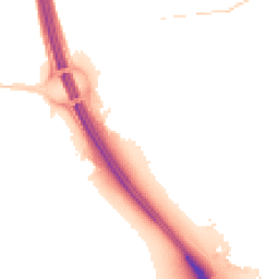 Night-time road noise heatmap for IP6 0AE