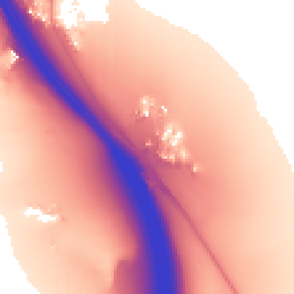 Daytime road noise heatmap for IP6 0AG