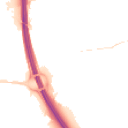 Night-time road noise heatmap for IP6 0AN