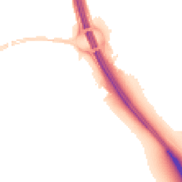 Night-time road noise heatmap for IP6 0AP