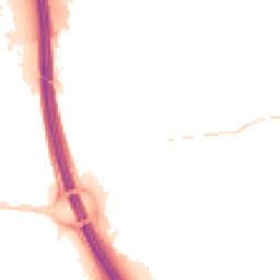 Night-time road noise heatmap for IP6 0AR