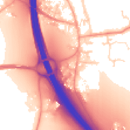Daytime road noise heatmap for IP6 0AW