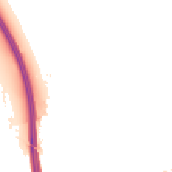 Night-time road noise heatmap for IP6 0AX