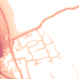 Daytime road noise heatmap for IP6 0BA