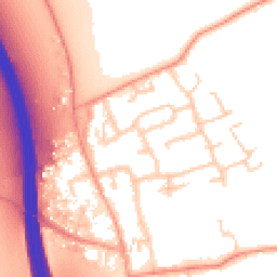 Daytime road noise heatmap for IP6 0BG