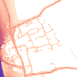 Daytime road noise heatmap for IP6 0BH