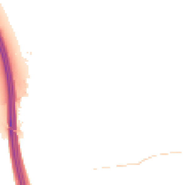 Night-time road noise heatmap for IP6 0BQ