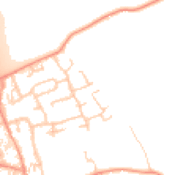 Daytime road noise heatmap for IP6 0BU