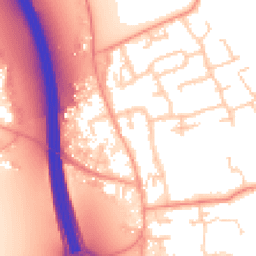 Daytime road noise heatmap for IP6 0BX