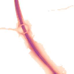 Night-time road noise heatmap for IP6 0BZ