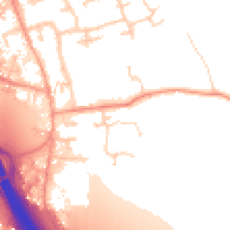 Daytime road noise heatmap for IP6 0DA