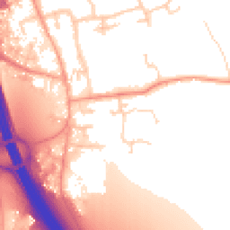 Daytime road noise heatmap for IP6 0DD